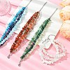 Natural & Synthetic Mixed Gemstone Chips Beaded Multi-strand Bracelets for Women BJEW-JB13986-1