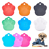 18Pcs 9 Colors Aluminum Alloy Pendants ALUM-AR0001-02-1