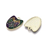 Carnival/Mardi Gras Theme Alloy Enamel & Glitter Powder Pendants ENAM-T020-53E-RS-2