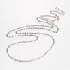 Alloy & Iron Cable Chain Necklace Making MAK-N027-02-2