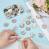 50Pcs 2-Hole Shell Buttons BUTT-PH0001-87-3