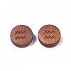 Laser Engraved Wood Beads WOOD-S053-53B-2