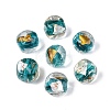 Handmade Gold & Silver Foil Glass Beads FOIL-Q003-01F-1