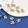 SHEGRACE Brass Micro Pave Clear Cubic Zirconia Pendants XGRQ29404-394G-N-4