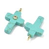 Synthetic Turquoise Pendants G-B180-01G-08-2