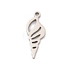 Non-Tarnish 201 Stainless Steel Pendants STAS-U016-09P-01-1