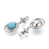 Dyed Synthetic Turquoise Pendants KK-N287-19P-2