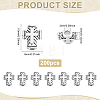 200Pcs Tibetan Style Zinc Alloy Beads TIBEB-ME0001-09-2