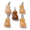 Natural Topaz Jade Pendants G-B127-08P-04-2