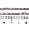 Baking Electroplate Glass Beads Strands X1-DGLA-A039-J4mm-B06-4