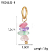 Natural & Synthetic Mixed Gemstone Chip Pendants G-OY009-80G-4