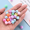 Opaque Acrylic Beads MACR-S373-07G-5