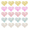 50Pcs 5 Colors Rainbow Iridescent Plating Acrylic Beads RESI-TA0002-19-9