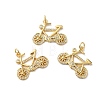 Rack Plating Brass Pave Cubic Zirconia Pendants KK-O142-21G-1