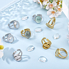 DIY Oval Finger Rings Making Kit DIY-BBC0003-16-4
