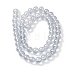 Transparent Electroplate Glass Beads Strands GLAA-T032-T8mm-C17-2