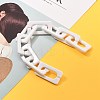 Handmade Opaque Acrylic Cross Chains AJEW-JB00766-05-3