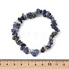 Natural Gemstone & Non-magnetic Synthetic Hematite Beaded Stretch Bracelets BJEW-JB14009-5