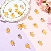 20Pcs Acrylic Flower Charms TACR-YW0003-18D-1