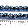 Handmade Foil Lampwork Beads Strands FOIL-K003-06B-19-5