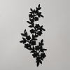 Flower Embroider Thread Iron on/Sew On Patches PATC-WH0012-95A-1