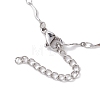 304 Stainless Steel Slider Necklace Makings AJEW-JB01265-02-3