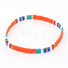 Bohemian Glass Seed Beaded Stretch Bracelets JM4508-19-1