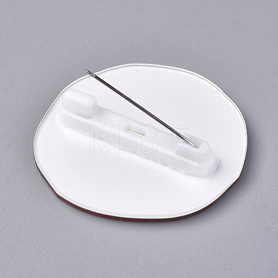 Acrylic Badges Brooch Pins JEWB-E676-78-1