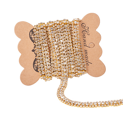 Brass Rhinestone Strass Chains CHC-BC0001-06-1
