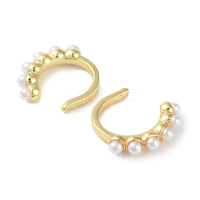 Brass Cuff Earrings for Women EJEW-E310-02G-1