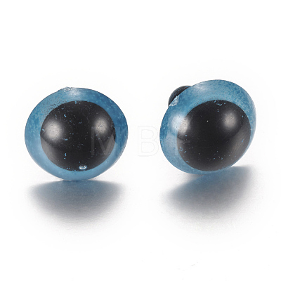 Craft Plastic Doll Eyes Stuffed Toy Eyes X-DIY-R039-10mm-04-1