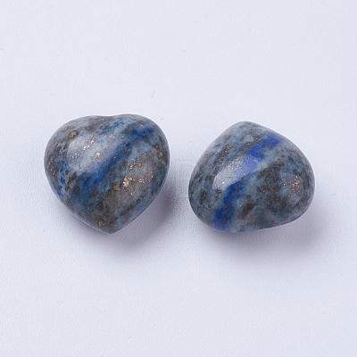 Natural Lapis Lazuli Heart Love Stones DJEW-P009-02A-1