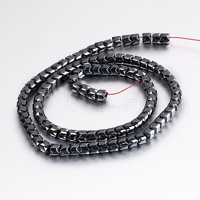 Non-magnetic Synthetic Hematite Beads Strands G-P341-10-5x4mm-1