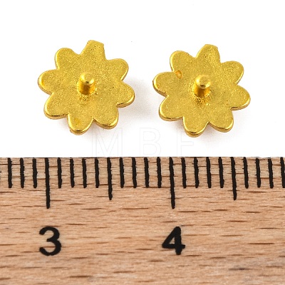 Brass Bead Caps Cabochon Settings KK-G502-15A-G-1