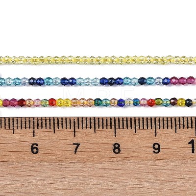 Transparent Glass Beads Strands GLAA-XCP0001-45-1