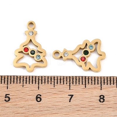 Christmas 304 Stainless Steel Pendants SA-CBA85C0-02D-G-1