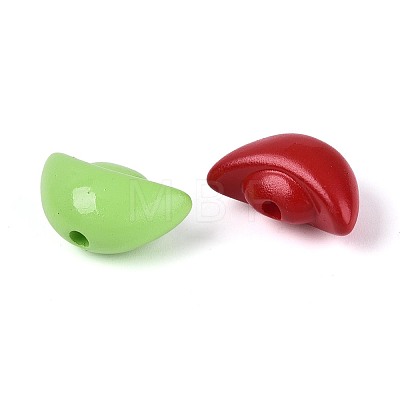 Opaque Acrylic Beads SACR-T017-72M-1