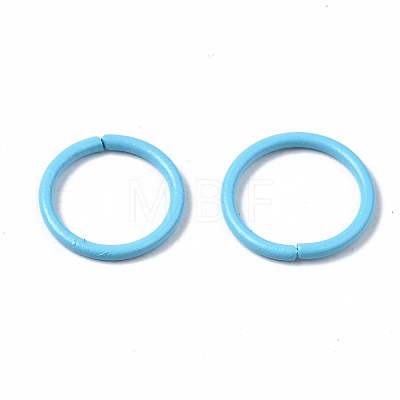 Spray Painted Iron Linking Rings X-IFIN-T017-03-1