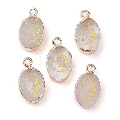 Natural Quartz Crystal Pendants G-C102-08A-G-1