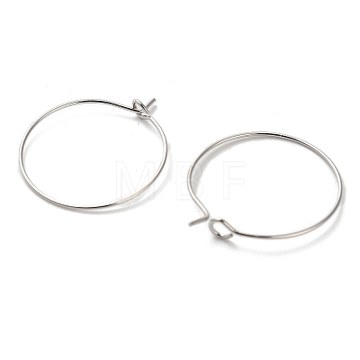 Brass Hoop Earrings Findings IFIN-R211-01P-1