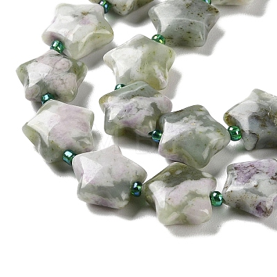 Natural Peace Jade Beads Strands G-NH0005-001-1