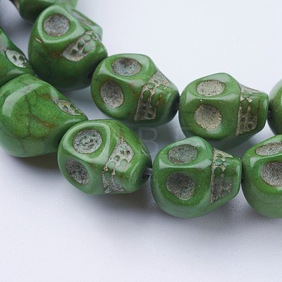 Synthetic Turquoise Beads Strands G-P347-09-1