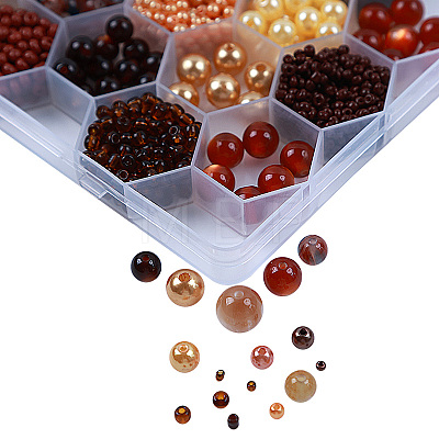 DIY 24 Style Acrylic & Resin Beads Jewelry Making Finding Kit DIY-NB0012-01C-1