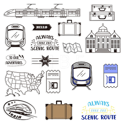 Custom PVC Plastic Clear Stamps DIY-WH0448-0110-1