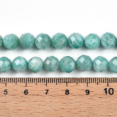 Natural Amazonite Beads Strands G-S345-8mm-25-1