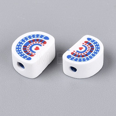Handmade Polymer Clay Beads CLAY-Q253-09A-1