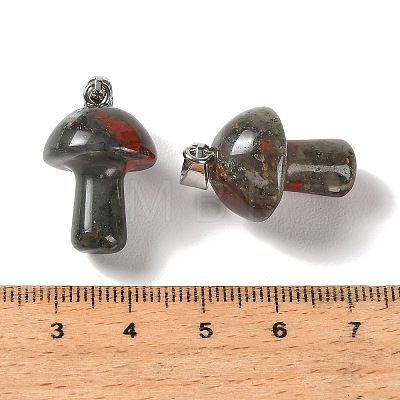 Natural African Bloodstone Pendants GG-CBAA0EE-05P-09-1