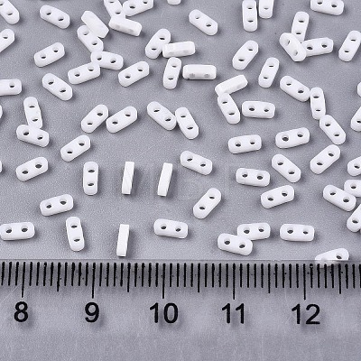 2-Hole Glass Seed Beads SEED-S031-S-SQ41-1