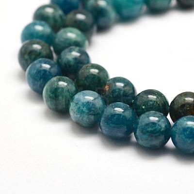 Natural Apatite Beads Strands G-F475-06-8mm-1