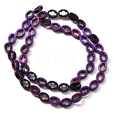 Electroplated Synthetic Non-magnetic Hematite Beads Strands G-L613-Z01-01C-1